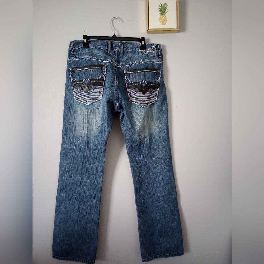 Jeans Mens Royal premium  Size W 36 L 32 mid rise straight Leg Good Condition